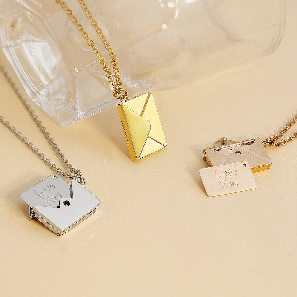 Letter and Envelope Necklaces