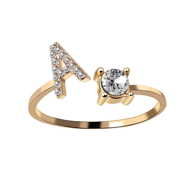 Fashion 26 Initial Ring