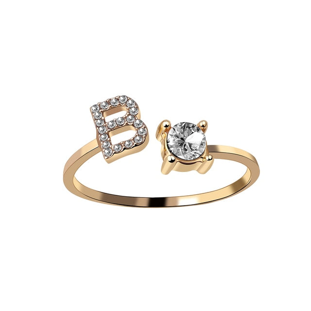Fashion 26 Initial Ring