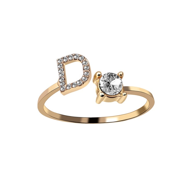 Fashion 26 Initial Ring