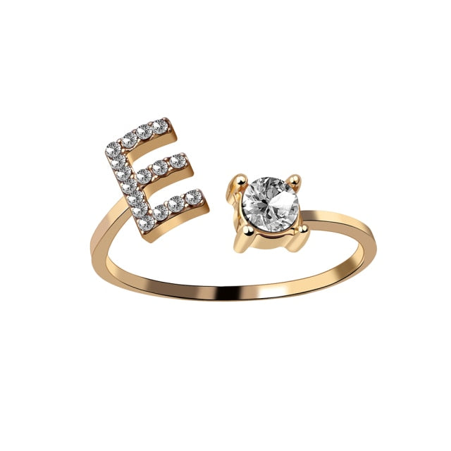 Fashion 26 Initial Ring