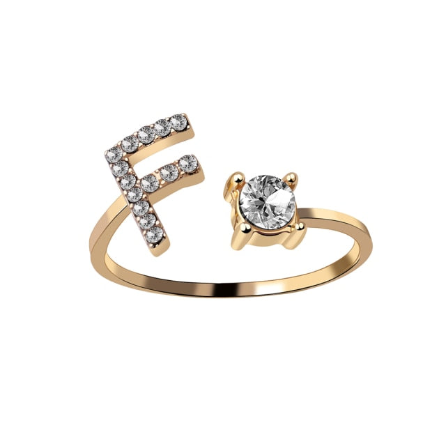 Fashion 26 Initial Ring