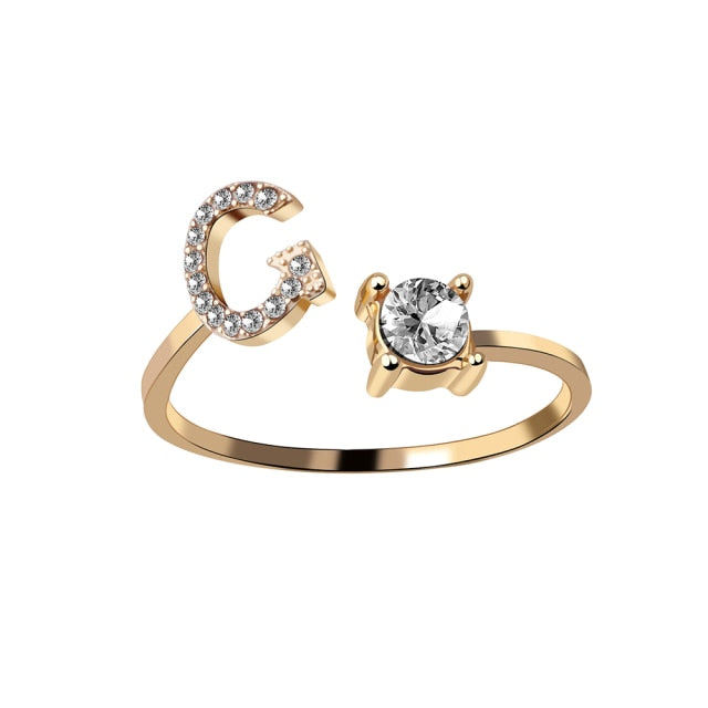 Fashion 26 Initial Ring