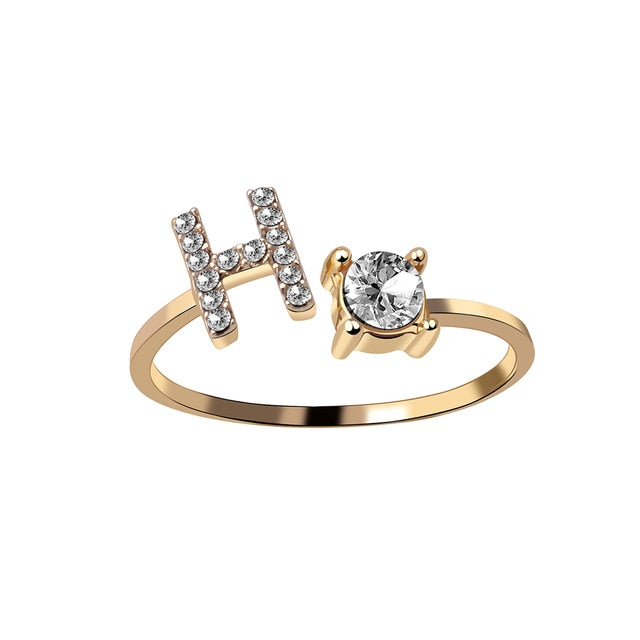Fashion 26 Initial Ring