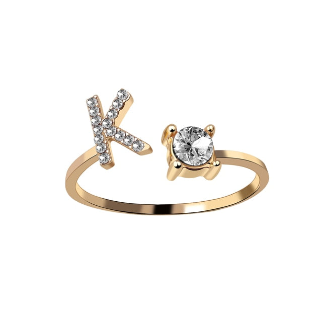 Fashion 26 Initial Ring