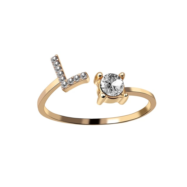 Fashion 26 Initial Ring