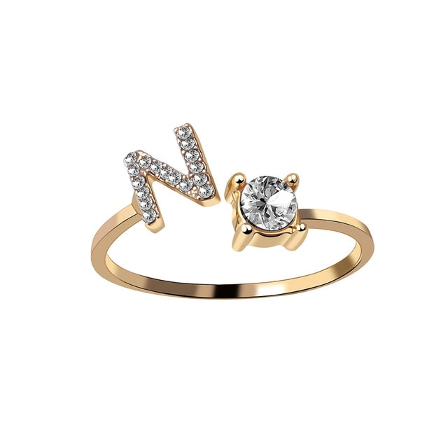 Fashion 26 Initial Ring