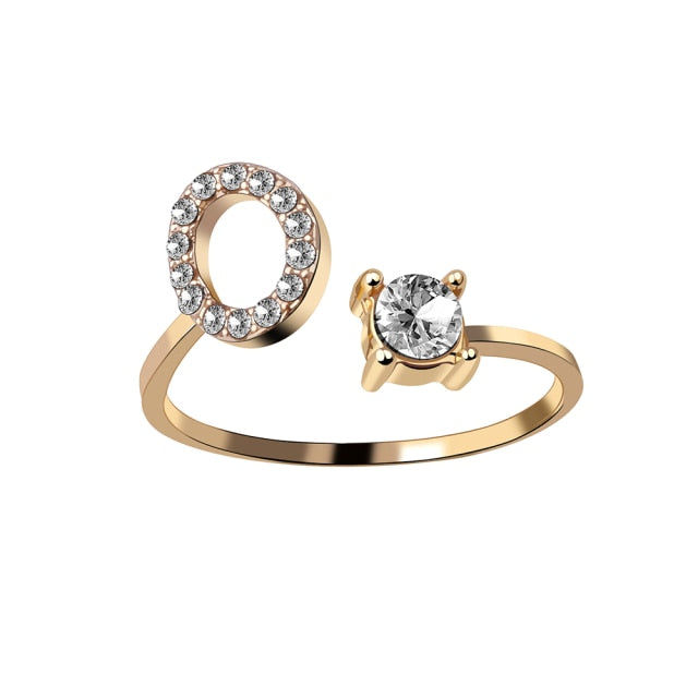 Fashion 26 Initial Ring