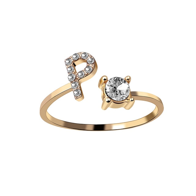 Fashion 26 Initial Ring