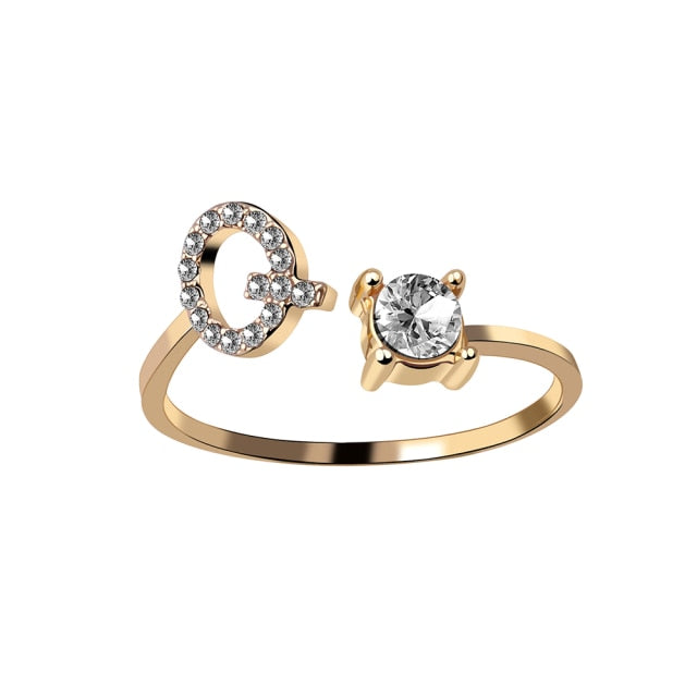 Fashion 26 Initial Ring
