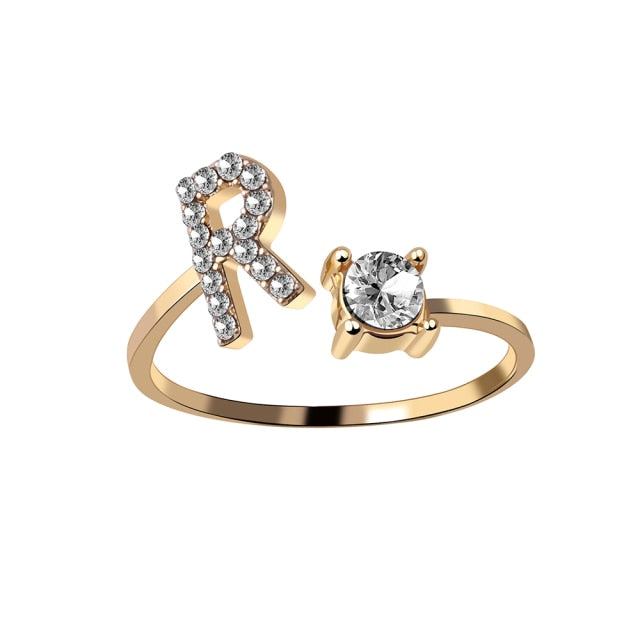 Fashion 26 Initial Ring