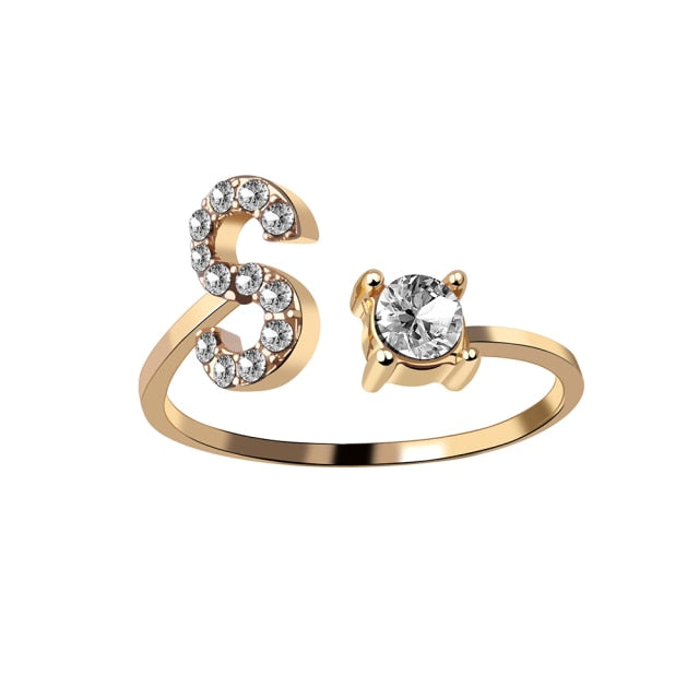 Fashion 26 Initial Ring