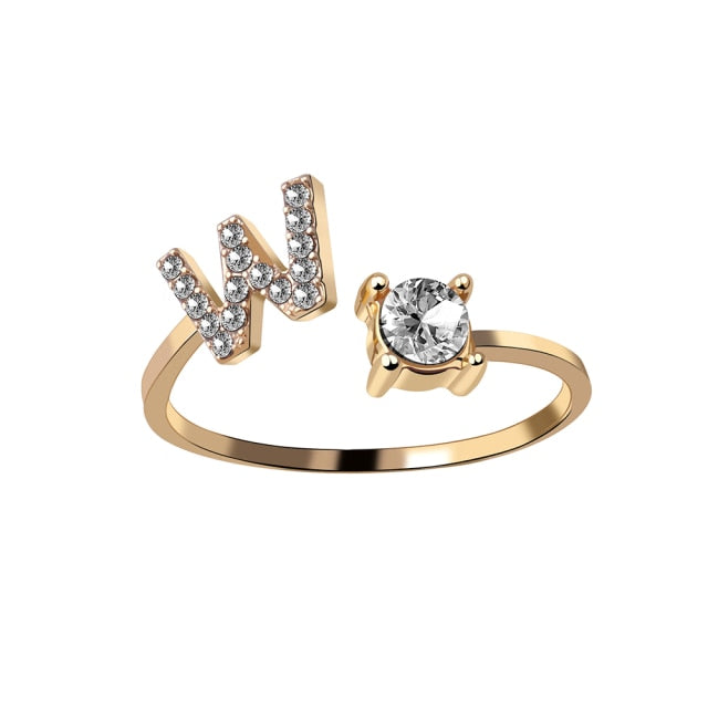 Fashion 26 Initial Ring