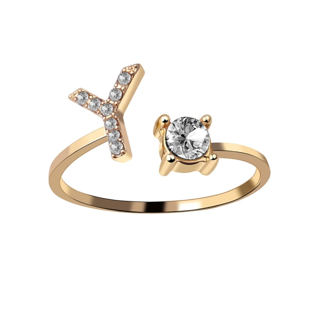 Fashion 26 Initial Ring