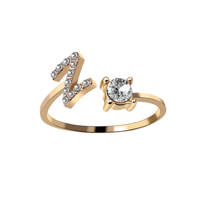 Fashion 26 Initial Ring