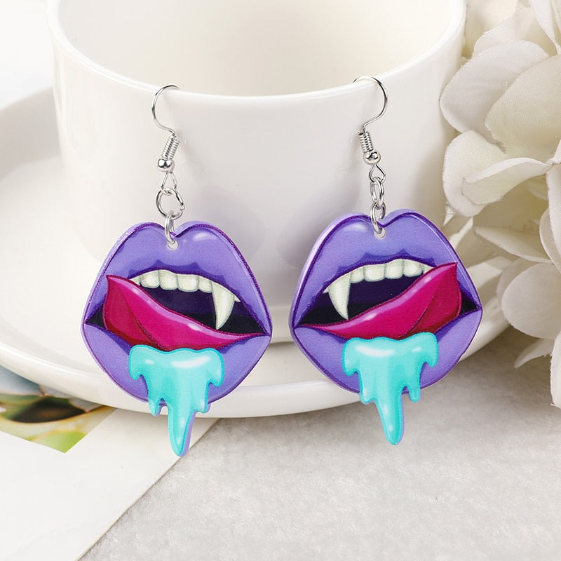 Scary In Pink Earrings
