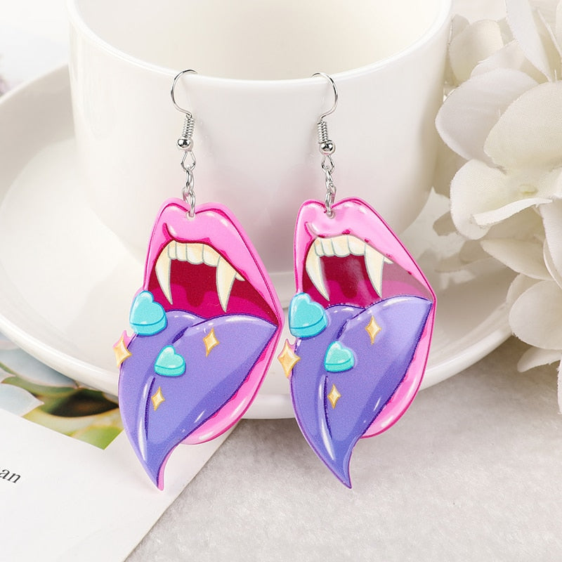 Scary In Pink Earrings