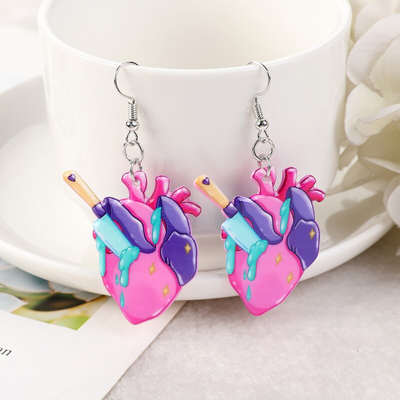 Scary In Pink Earrings