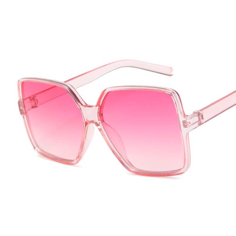 Women’s oversized pink sunglasses