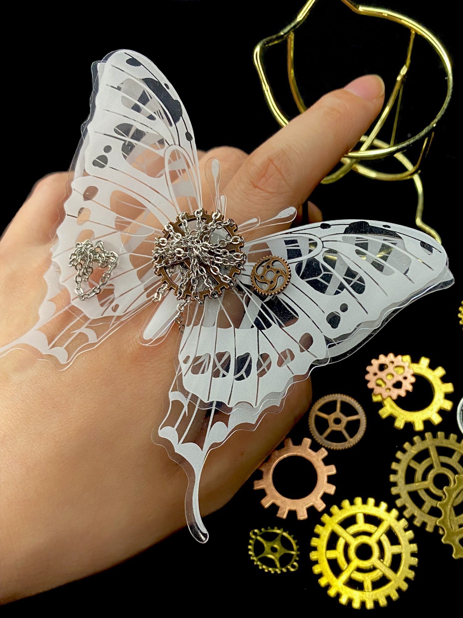 3D Butterfly Ring