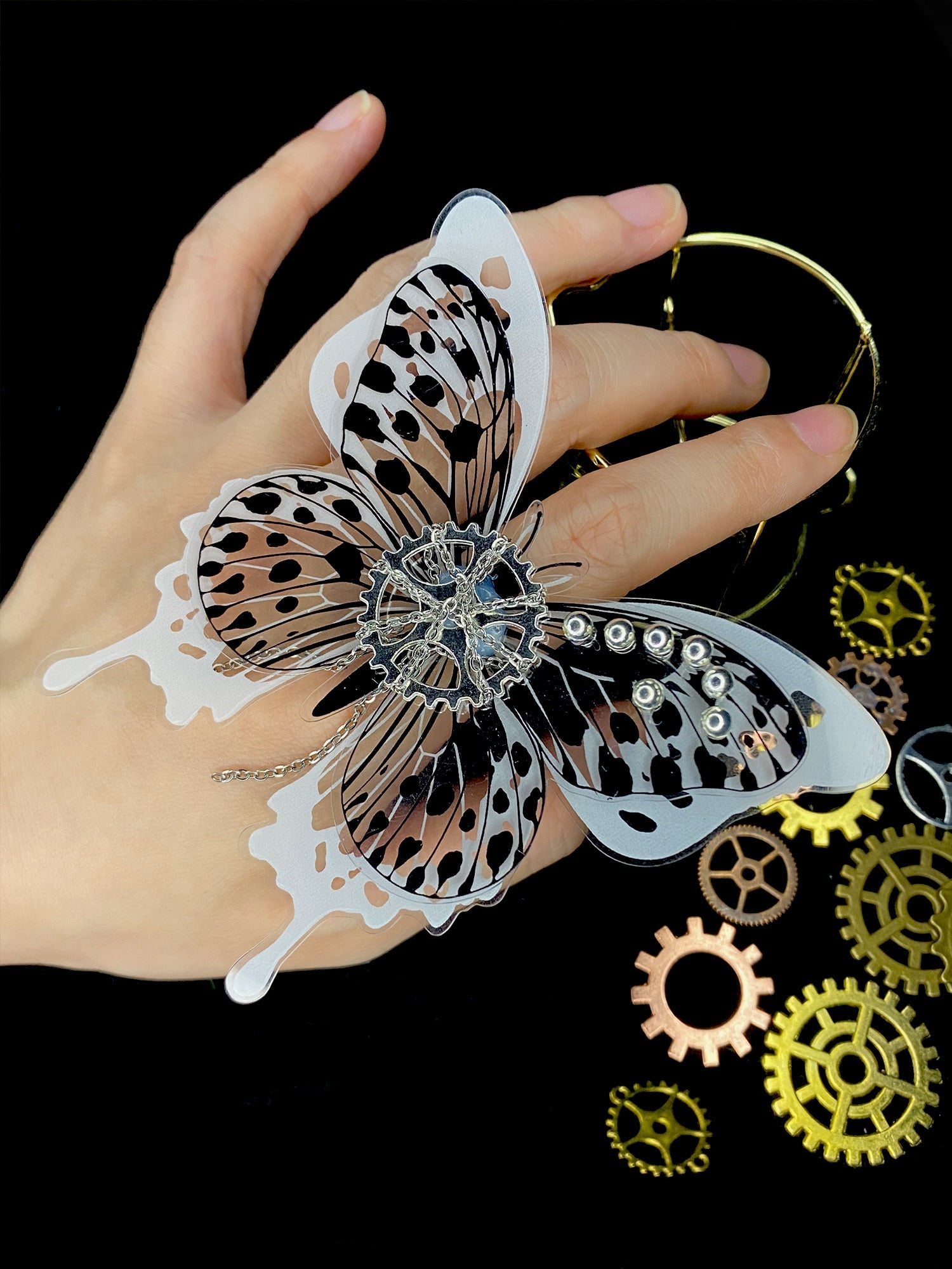 3D Butterfly Ring