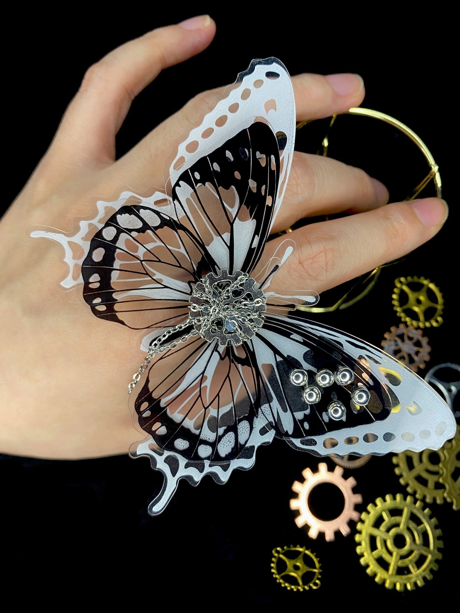 3D Butterfly Ring