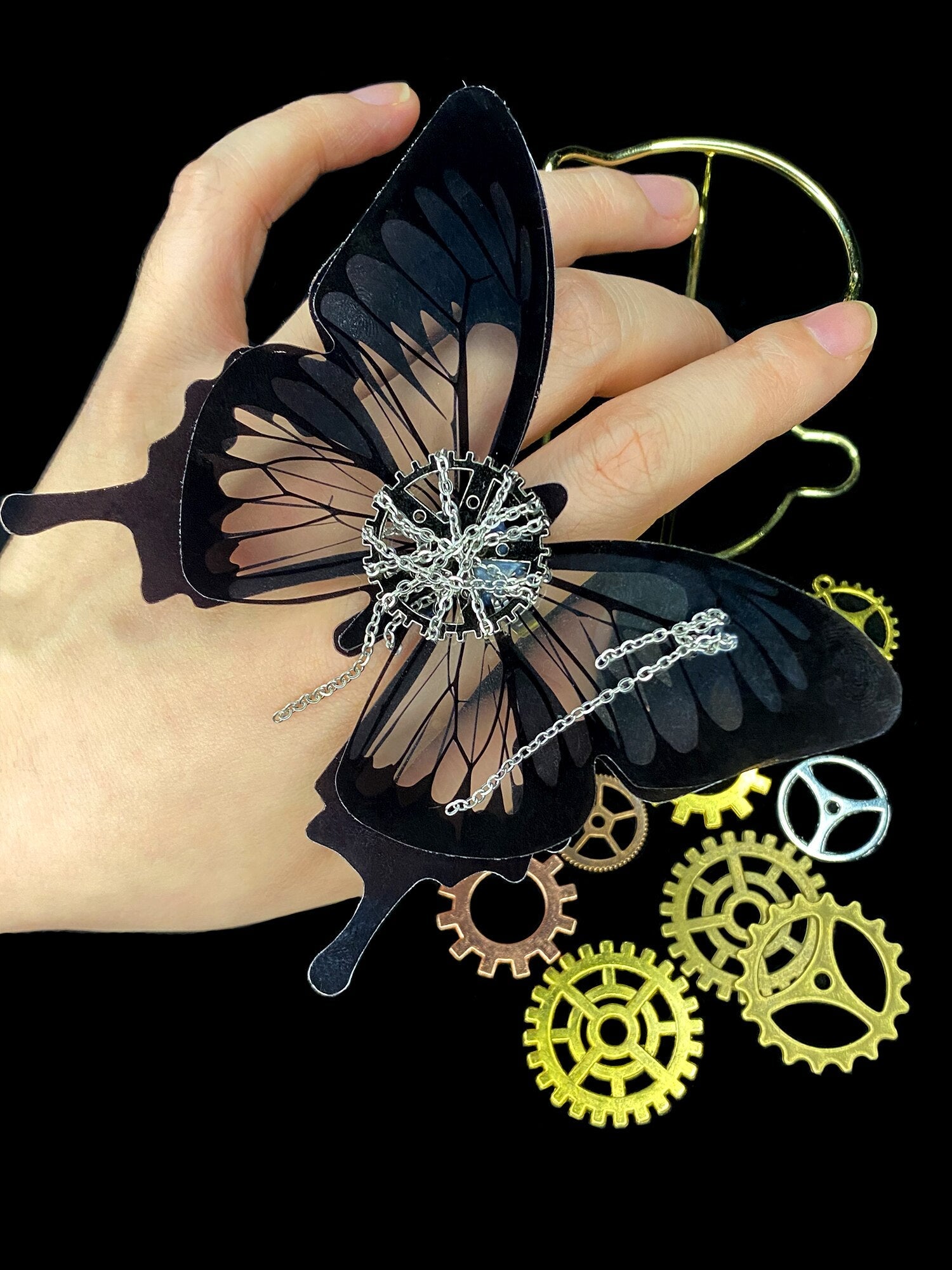 3D Butterfly Ring
