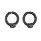Men’s black hoop earrings 