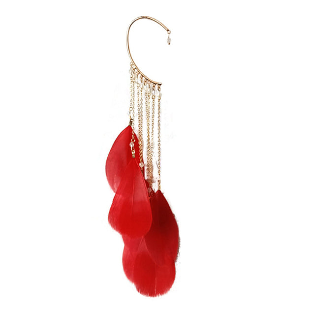 Women’s red cuff earring